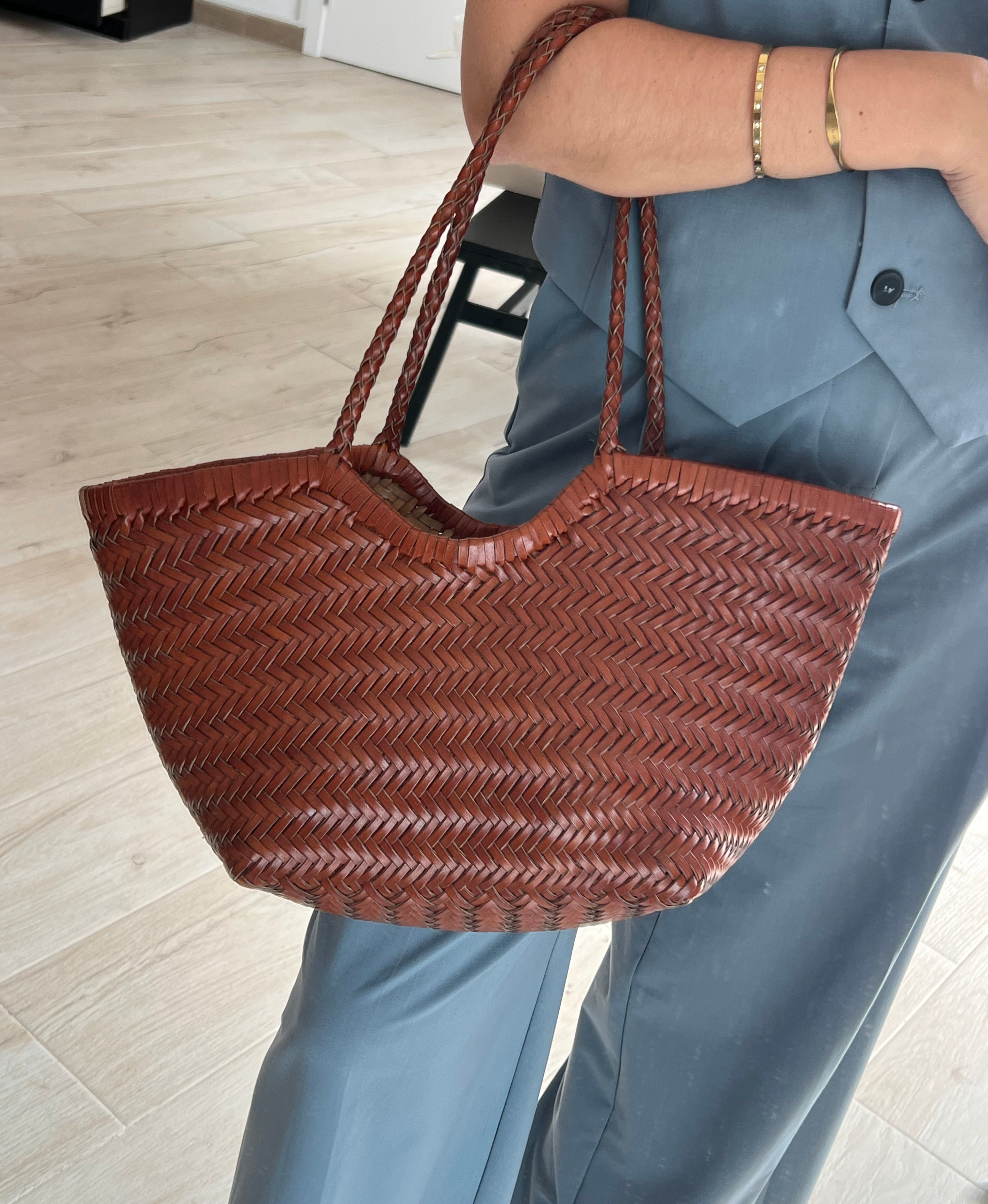 Bolso Piel Trenzado