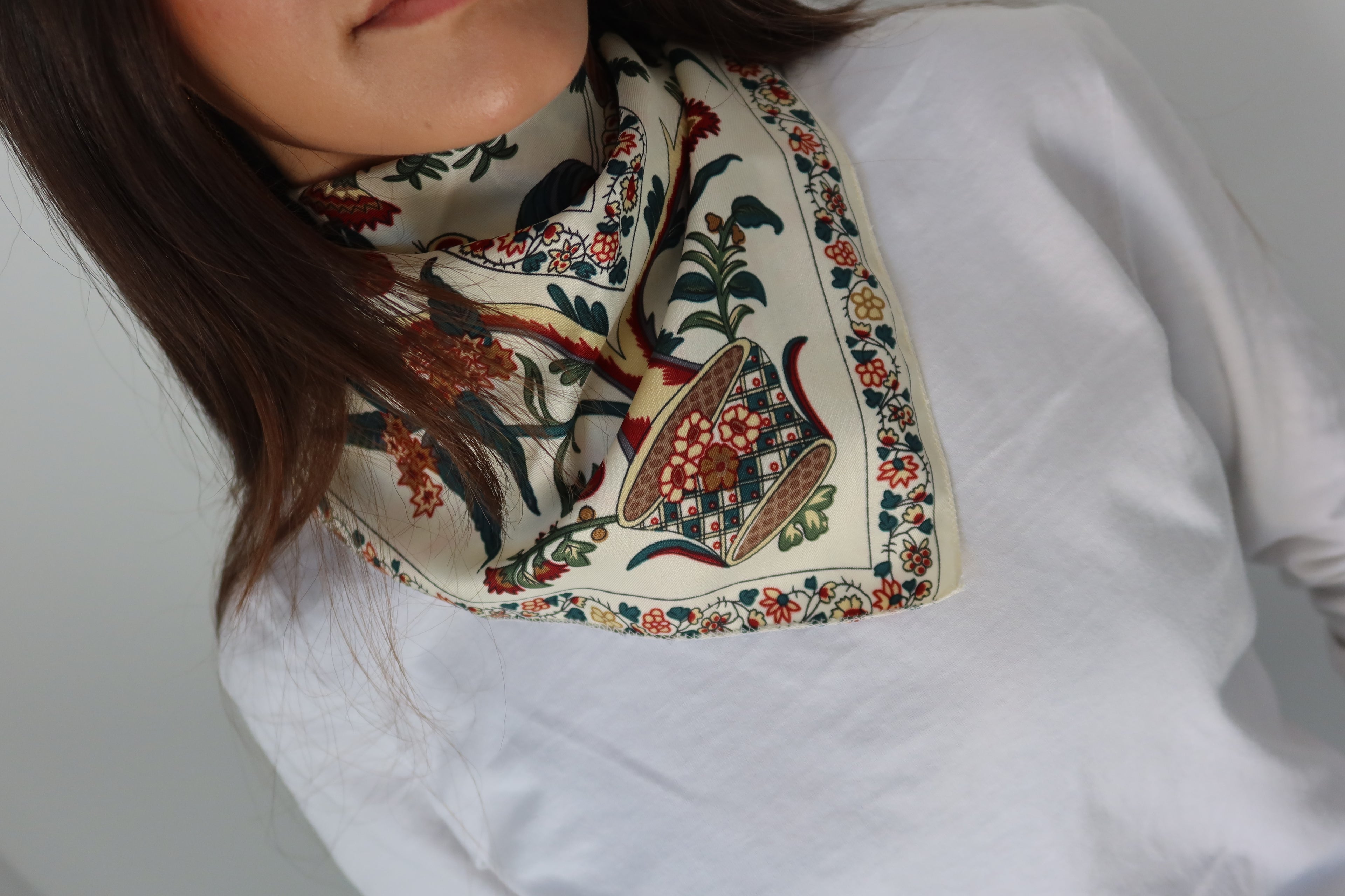 Pañuelo Estampado Verde