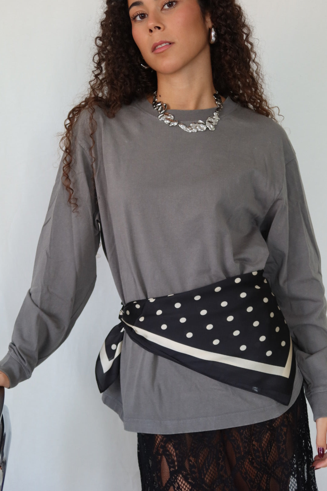 Pañuelo Topos Black