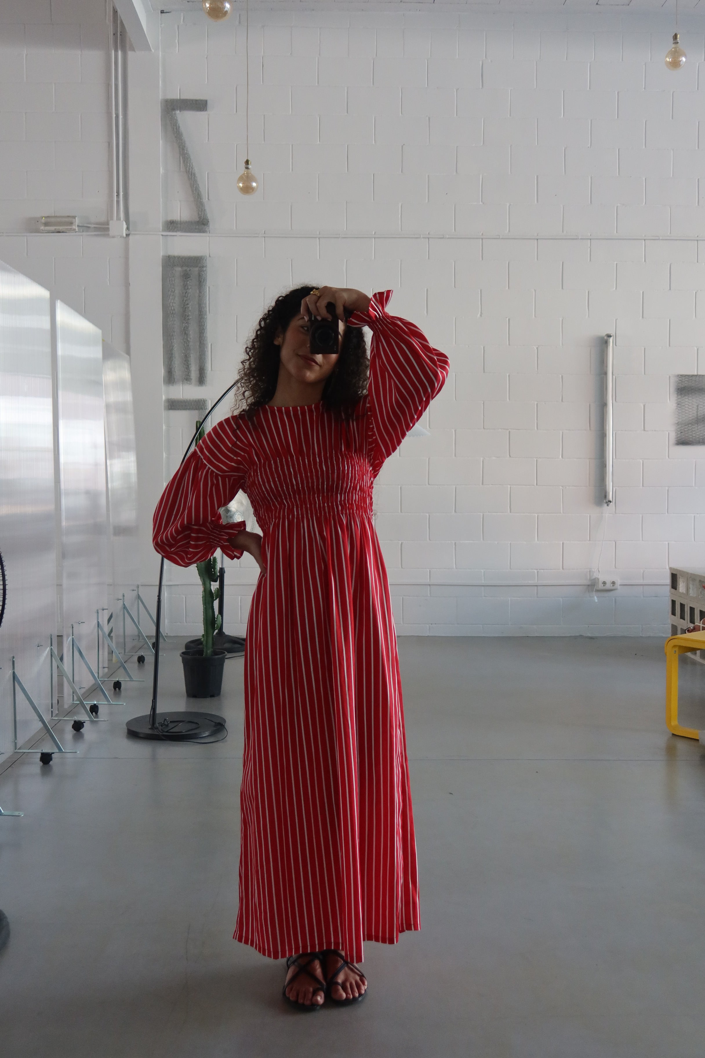 Rolla Dress Ballon Rojo