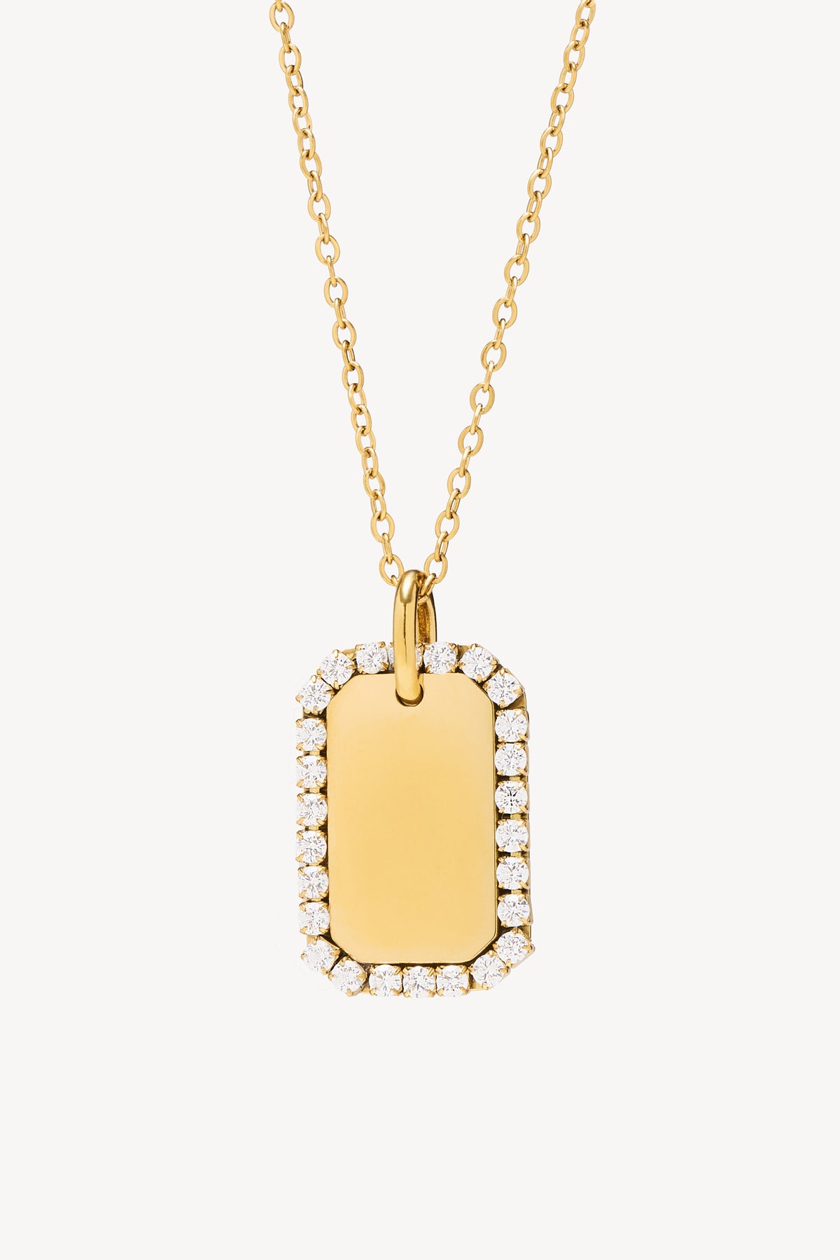 Collar Medalla Circon