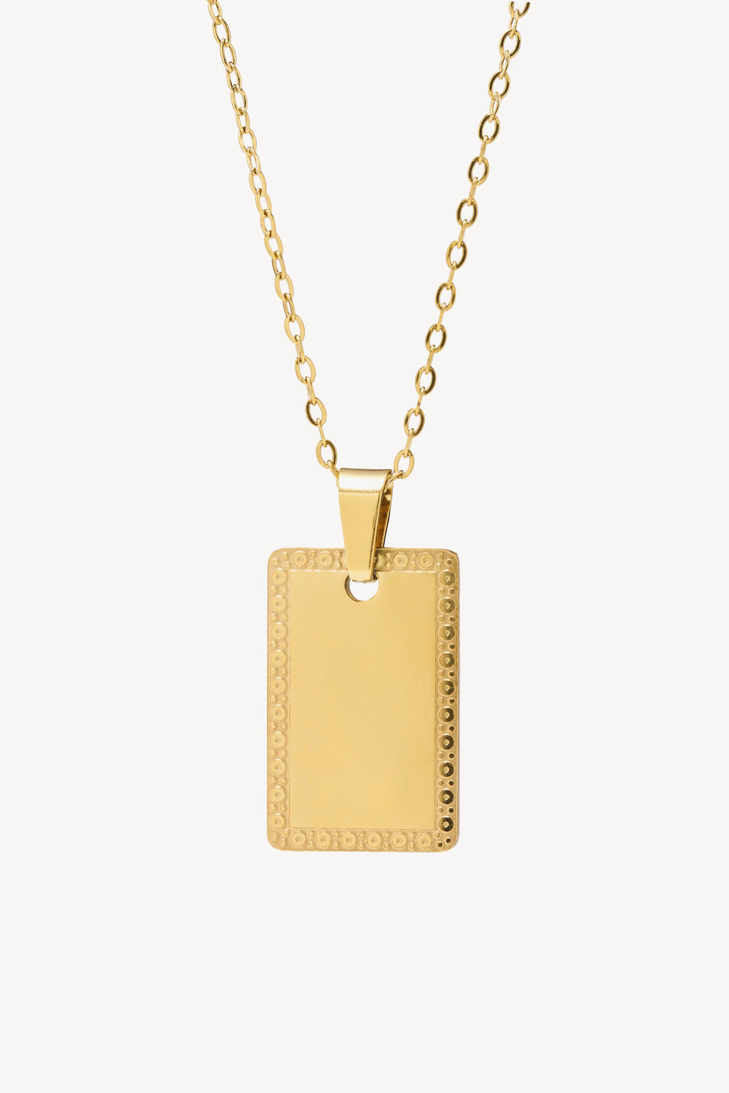 Collar Chapa Rectangular