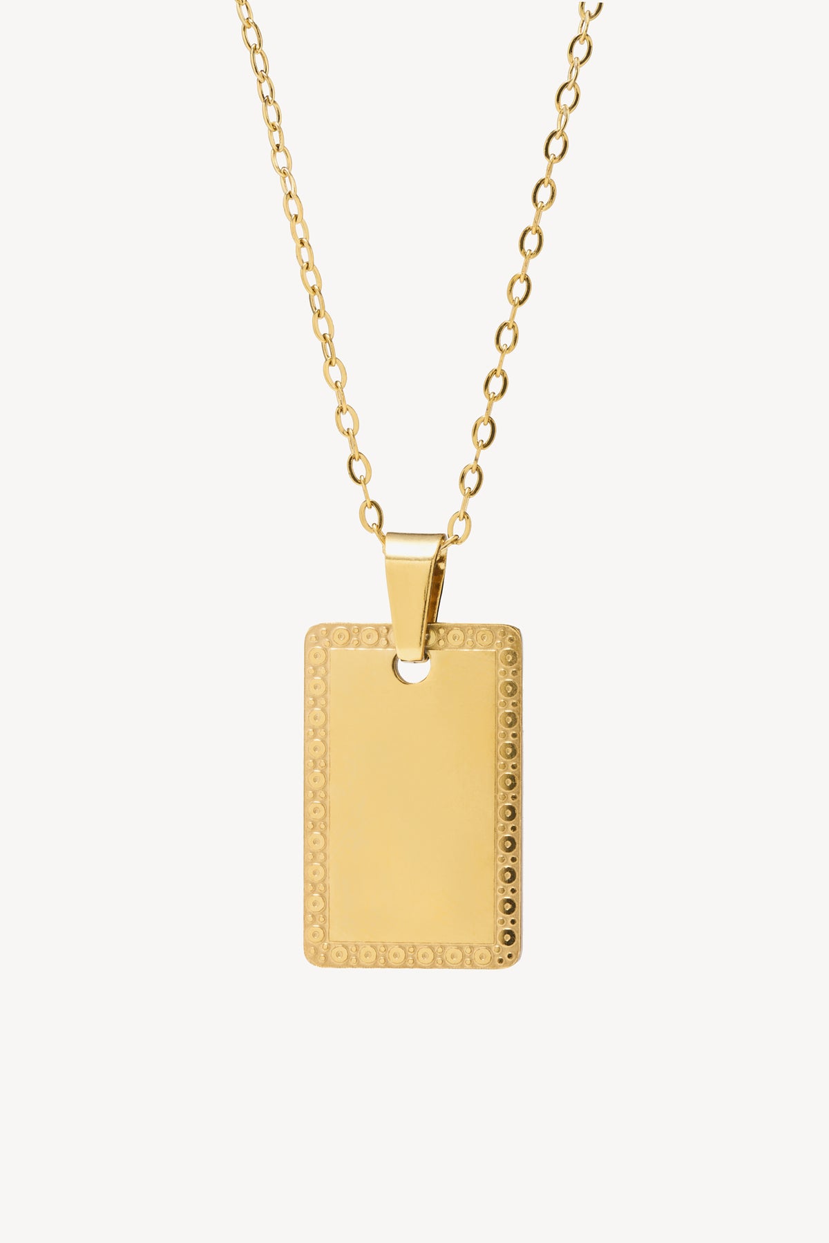 Collar Chapa Rectangular