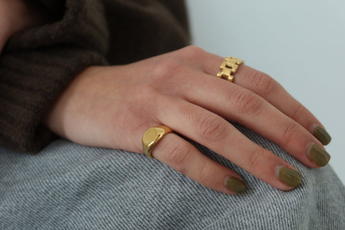 Anillo Mini Sello Round