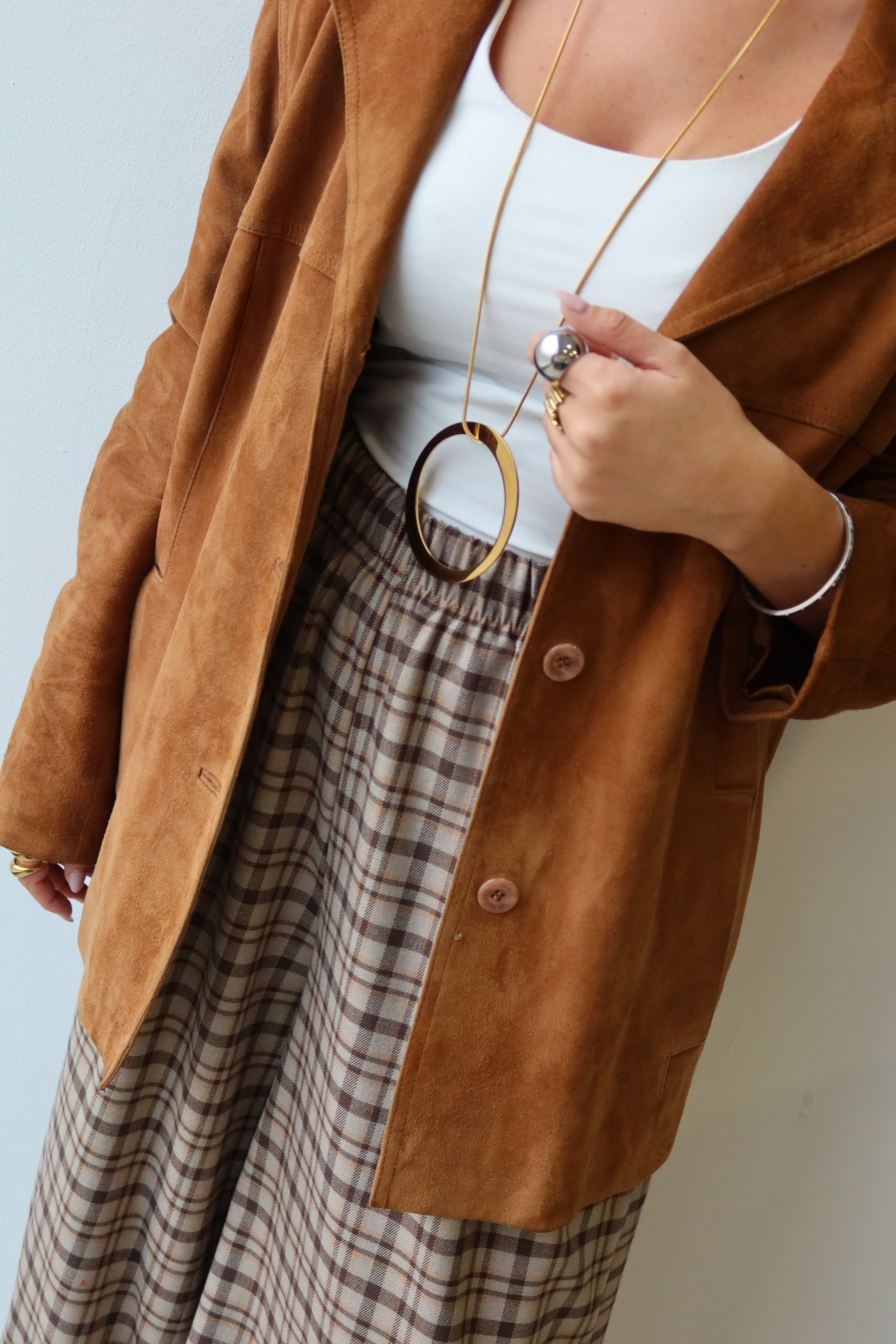 Pantalón Bombacho Cuadron Gris