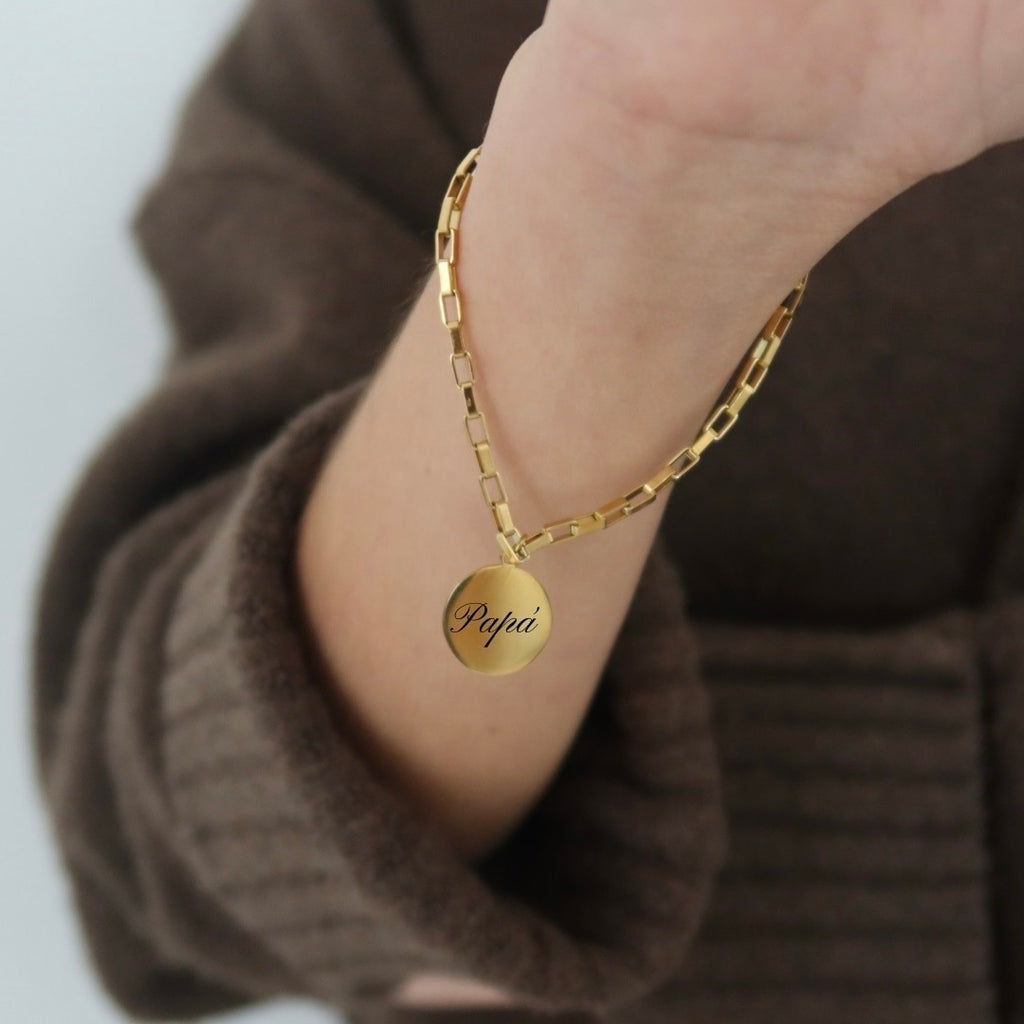 Pulsera Medalla Personalizable