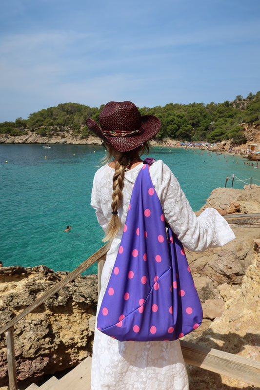 Bolso Saco Dots Purple
