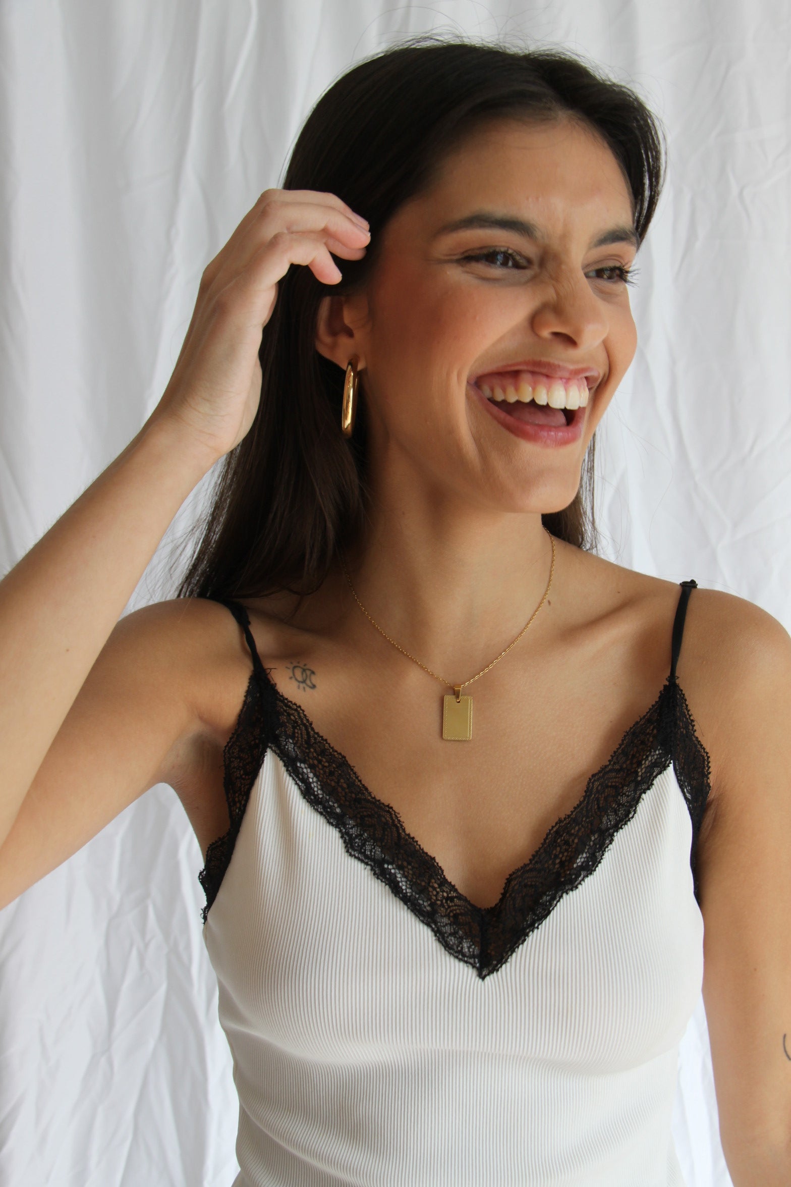 Collar Chapita Rectangular Personalizable