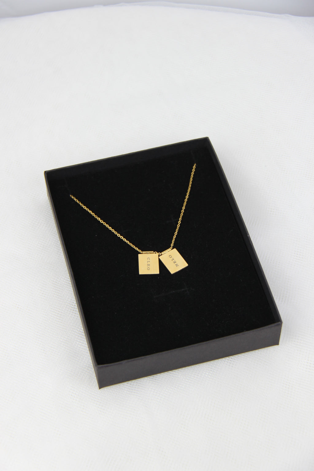 Collar Doble Chapa Personalizable