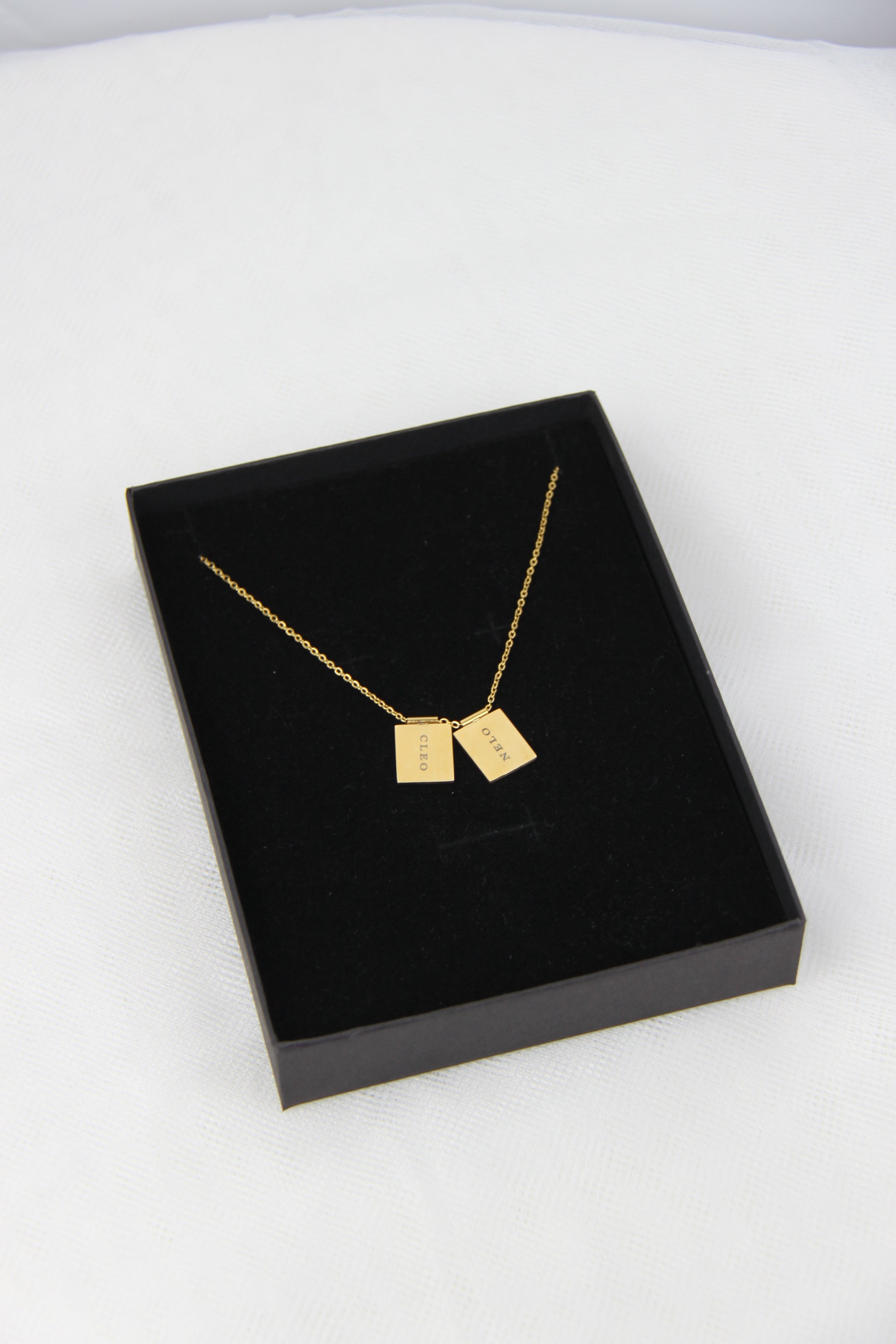 Collar Doble Chapa Personalizable